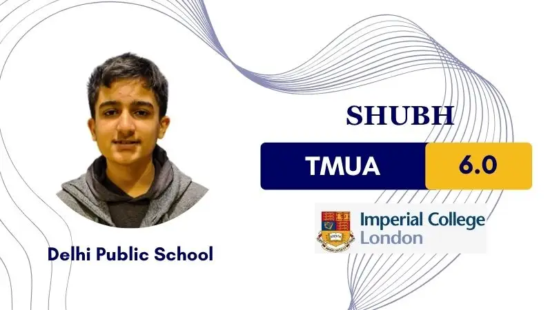 Student achieving a strong TMUA score after attending TMUA Classes
