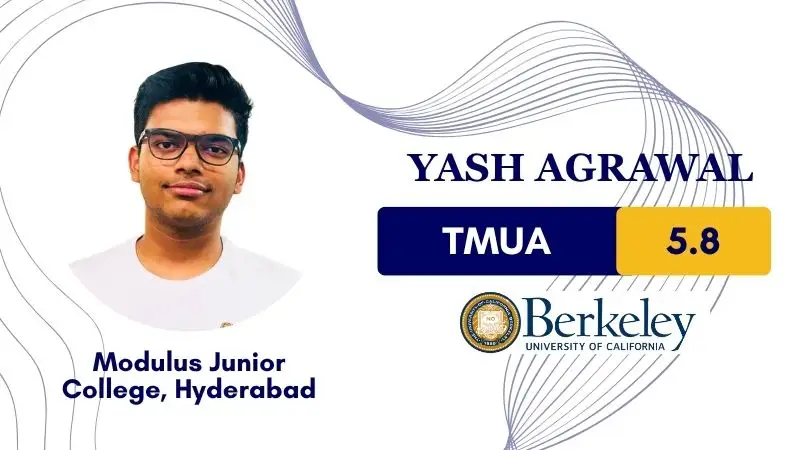 Student achieving a strong TMUA score after attending TMUA Classes